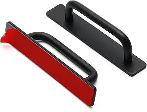 Ravinte Adhesive Cabinet Handles Stick on Pulls, Black 2 Pack