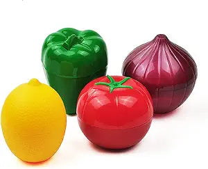 Onion Bell Pepper and Tomato Storage Container Lemon Saver Holder