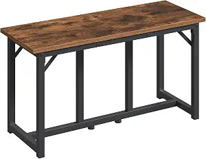 MAHANCRIS Dining Bench, Dining Table Bench, Industrial Kitchen Bench