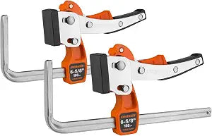 Jorgensen 6-5/8" Ratcheting Table Clamps, Track Saw Clamps, 2-Pack