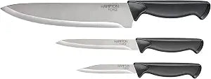 Hampton Forge Emmett 3 Piece Knife Set Black