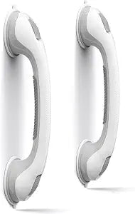 AirTight Grab Bars for Bathtubs and Showers, (2pack) 16Inch Shower Handle Elderly Suction Bathroom Safety Seniors