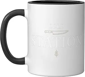 Garde Manger Cold Station Culinary Station Brigade Kitchen Ceramic Mug, Black/White