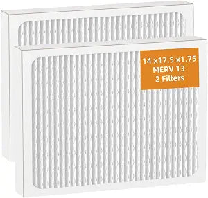 DR90 Dehumidifier Filter 14 x 17.5 x1.75 MERV13 for Honeywell DR120 Dehumidifiers (50070171-002) and Santa Fe Advance90, Advance100, Advance120 dehumidifier Models - Used for Basement 2 Pack
