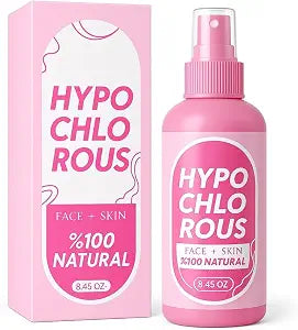 HOCl Hypochlorous Acid Spray Pure 250 ml / 8.4 oz β Natural Skin & Face Mist β Gentle Refreshing Formula for Cleansing, Soothing & Deodorizing β Alcohol-Free & pH Balanced