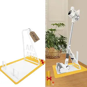 No Installation-Vacuum Stand for Most Stick Vacuums, White