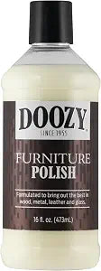 Doozy 16 oz Furniture & Cabinet Polish for All Wood & Metal, Leather & Glass - Oak, Teak, Dark & Light Wood - Best to Clean, Restore, Protect, Shine & Conceal Fine Surface Scratches