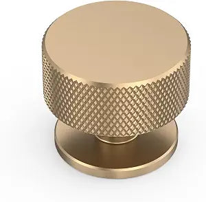 Asidrama 10 Pack Champagne Bronze Kitchen Cabinet Knobs, Knurled Cabinet Knobs Kitchen Cabinet Hardware for Cupboard Drawer