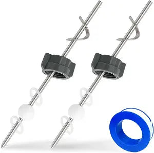 Lavatory Pop Up Center Piece Assembly-Metal Pivot Arm, Compatible with Price Pfister PS469, PSB327 & PS2673, Includes Waterproof Tape for Easy Installation Durable Sink Stopper Replacement2 PACK)