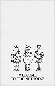 Santa Barbara Design Studio Super Absorbent Cotton Holiday Thirsty Boy Kitchen Towel, 30" Square, Nuthouse
