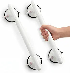 Suction Grab Bars for Shower, 18.3 Inch No Drill Grab Handle, 2 Pack