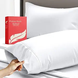 600 Series Standard/Queen Pillow Cases Set of 2, White