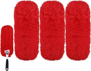 Reusable Microfiber Duster Refills Compatible with OXO & MR.SIGA Duster - Washable Duster for Household Cleaning Dusting Furniture Blind Ceiling Fan 3Pack (Handle NOT Included)