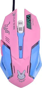 OW Mouse Breathing LED Backlit Gaming Mouse Genji Reaper Wired USB Computer Mouse for PC& Mac E-Sports Gamers