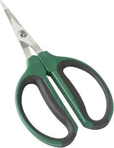 6-Inch Stainless Steel Garden Bonsai Pruning Shears with 40mm Straight Blade Pruners, Anti-Slip Softgrip Micro-Tip Snip