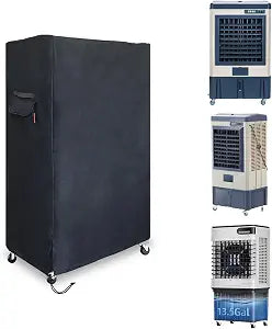 Outdoor Swamp 600D Heavy Duty Cooler Cover, Evaporative Air Cooler Cover Fits Uthfy 48" Swamp Cooler and 48" Evaporative Air Cooler, MEPTY 43", TROPOW 3500CFM 41000CFM (28" 26" 48")
