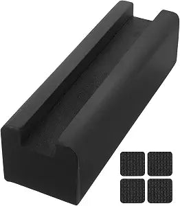 IbErsacs Wooden Floor Mirror Support Stand Anti-Skid Mirror Bracket Room Mirror Holder Rack for Bedroom Living Room Bathroom, Black