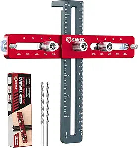 Saker Cabinet Hardware Jig, Cabinet Handle Doweling Template Tool