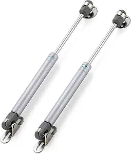 Silver Cabinet Gas Struts Lid Support, 10 Inch, 2 PCS, 120N/26 LB