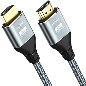 Cheges HDMI Cable 4K 60 Hz 20 ft, High Speed HDMI 2.0 Cables, 18Gbps, 4K @ 60Hz, Ultra HD, 2160P,1080P, ARC, 3D, HDCP 2.2 Cord Braided, for Laptop, Monitor, PS5, PS4, Xbox One, Fire TV