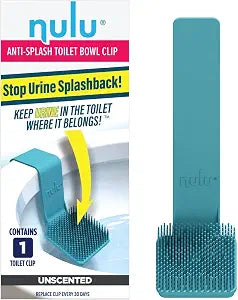Nulu (1 Pack) Toilet Urine Anti-Splash Clip, Gift for Men and Boys, Unscented, Reduce Urine Splashback, Urine Splash Guard, Potty Training Aid