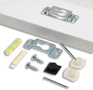 Fletcher Picture Perfect No-Wire Hanging Kit | Keeps Frames Level with Flush Mount Hardware for Wall Art, Mirrors & Signs | Supports up to 50lbs. | Pack of 5 Kits