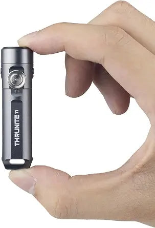 ThruNite Ti Mini Keychain Flashlight USB-C Rechargeable 650 Lumens (Grey)
