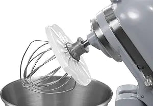 Whisk Wiper PRO for Stand Mixers - Mix Without The Mess - The Ultimate Stand Mixer Accessory - Compatible With KitchenAid Tilt-Head Stand Mixers - 4.5qt, 5qt (Color: Clear)