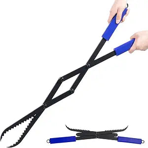 Firewood Tongs 28in Heavy Duty Solid Steel