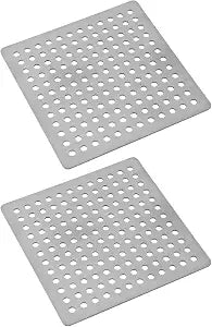 Square Drain Cover Grates,3.15" x 3.15" 304 Stainless Steel -2pcs