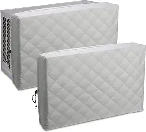 Indoor Air Conditioner Cover for Window, 2 Pcs Inside AC Cover 21"x15"x3.5"