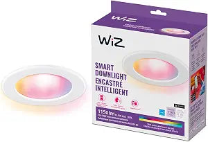 WiZ Connected Retrofit Recessed Downlight, 1150 Lumens, 6 Inch Matter Compatible LED Color Changing Lights, Motion Recessed Lighting ,Connects to your Wi-Fi, 1 Pack