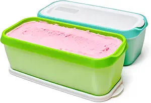 Ice Cream Containers 1.5 Quart Set of 2 with Lids Reusable Ice Cream Storage Containers for Freezer, Double Insulated Homemade Ice Cream Containers, BPA Free Quart Freezer Containers