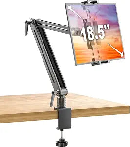 Portable Monitor Arm Mount Holder Screen Stand 18.5" 360 Rotating Base