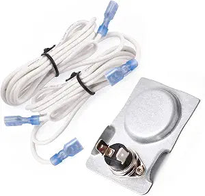 Magnetic Automatic Thermostat Sensor Switch with High temperature Rated Wiring for Fireplace and Stove Blower Fan Kit Applications, Automatic Snap Disc Thermostat Sensor Replacement