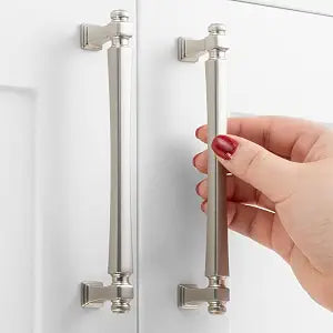 5 Inch Brushed Nickel Cabinet Pulls 10 Pack French Style P2501