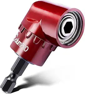 1/4 Inch 105 Degree Right Angle Driver Adapter Hex Shank Power Screwdriver,Quick Change Drive and Magnetic Bit Socket Right Angle Drill Attachment Adapter
