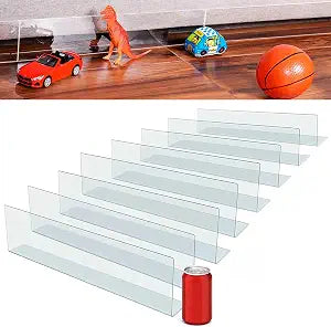 8-Pack Clear Under Sofa Blocker - 4.7" H x 126" L Gap Barrier