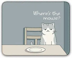 Non-Slip Mouse Pad Mousepad, Cat Pattern, 8x10 inch