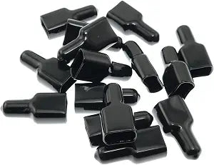 RLECS 15pcs 8x15x40mm PVC Flame Retardant Cover Rubber Sleeve Compatible with 2-Position Anderson Powerpole Connectors, Black