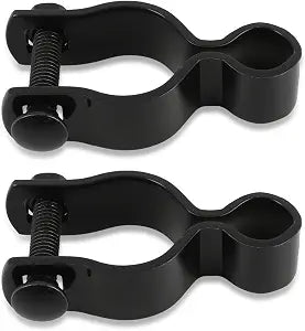 2 Pack 1-5/8" Chain Link Fence Frame Gate Post Female Hinge with Bolts and Nuts, Galvanized Steel, Heavy Duty Gate Hinges for Repairing and Replacing Fence Gate (Black-Female Hinges, 1-5/8")