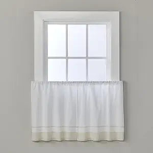 SKL HOME by Saturday Knight Ltd. Carrick Stripe Tier Pair, 56" x 24", Natural, 2 Pack