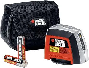 BLACK+DECKER Laser Level, Self-Leveling, 360 Degree Wall Attachment, AA Batteries Included (BDL220S), 7.25 x 7 x 2.5 inches