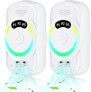 Air Ionizers for Home 2 Pack, Adjustable Negative Ion Plug In Air Purifier