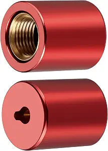 1/4" Brass HVAC Locking Caps Pink, Tamper-Resistant Service Covers