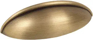 Cosmas 10 Pack 1399BAB Brushed Antique Brass Pull 2-1/2 Inch Hole Centers
