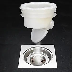 White Odor Proof Shower Floor Drain Drains Stopper One Way Drains Valve Sewer Core Drainage Insert Drain Plug Drainer Drains Strainer for Bathroom Sink and Bathtub Drains Strainers,Backflow Preventer