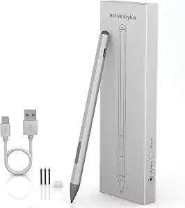 Surface Pen - Surface Pro Pen Stylus for Surface Pro 11/9/10/8/X/7/6/5/4/3, USB-C Fast Charge, 4096 Pressure Sensitivity, Palm Rejection Surface Pen for Surface Go 2/3/4/Book/Laptop/Studio