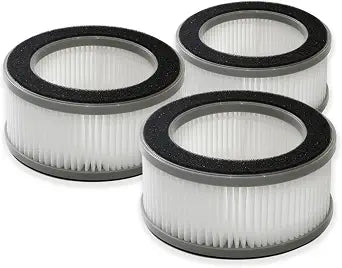 PUREBURG Replacement Filter Compatible with Crane EE-5073 HS-1957 & Black and Decker AP-1408 AP1408 BXFD52006GB Air Purifier fan, Pack of 3, H13 True HPEA