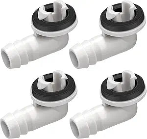 Zonon 4 Pcs 3/5" Air Conditioner Portable Ac Drain Hose Connector